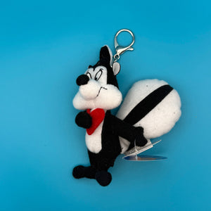 5' Pepé Le Pew -  vintage keychain vintage charms for bag nostalgia vintage keychains y2k collectible - Bag Crap