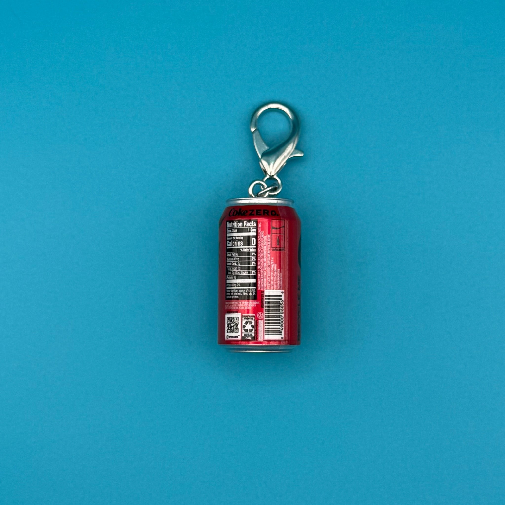 Mini Coke Zero Soda Can -  vintage keychain vintage charms for bag nostalgia vintage keychains y2k collectible - Bag Crap