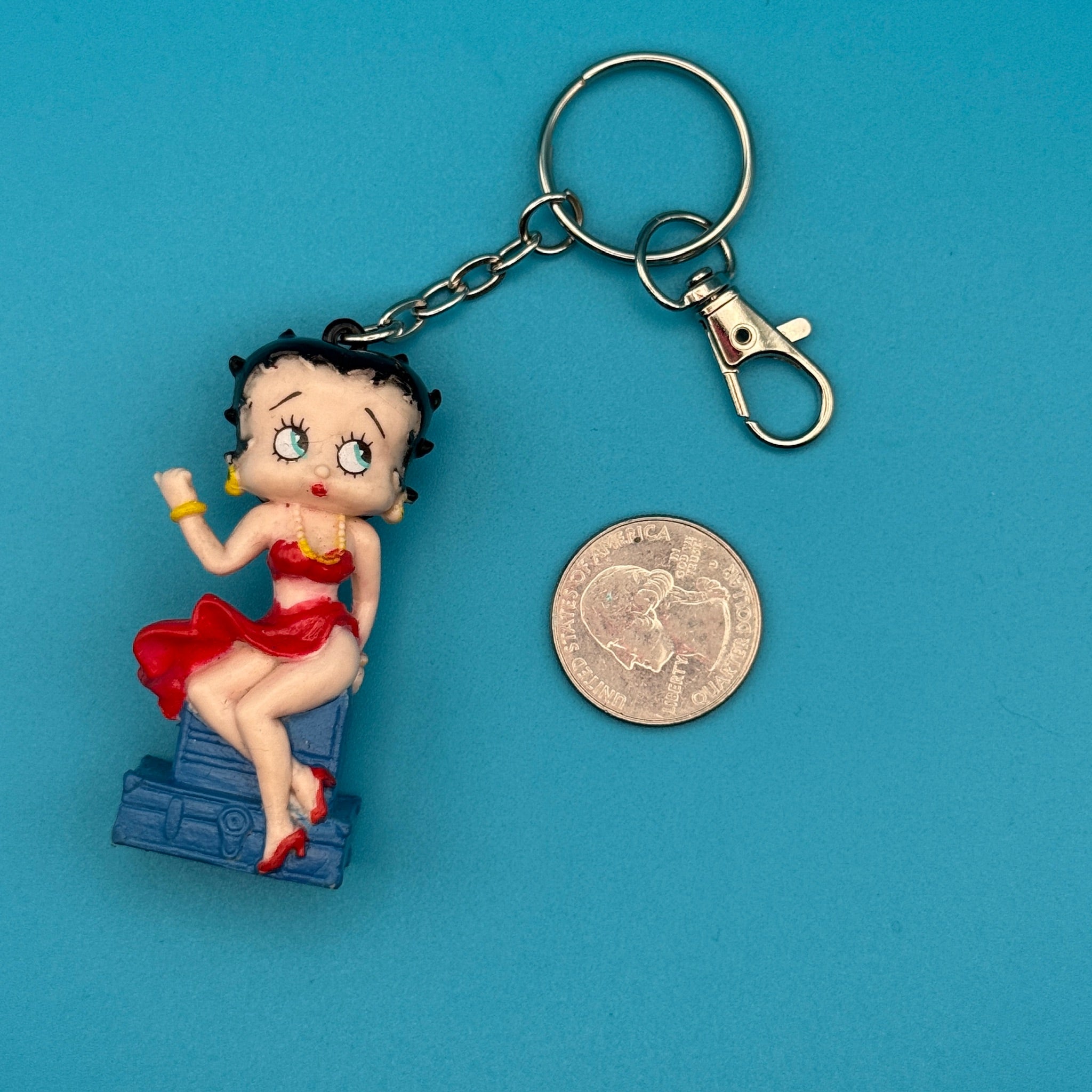 1980s-1990s Betty Boop s -  vintage keychain vintage charms for bag nostalgia vintage keychains y2k collectible - Bag Crap