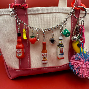 Mini Frank's RedHot Sauce -  vintage keychain vintage charms for bag nostalgia vintage keychains y2k collectible - Bag Crap