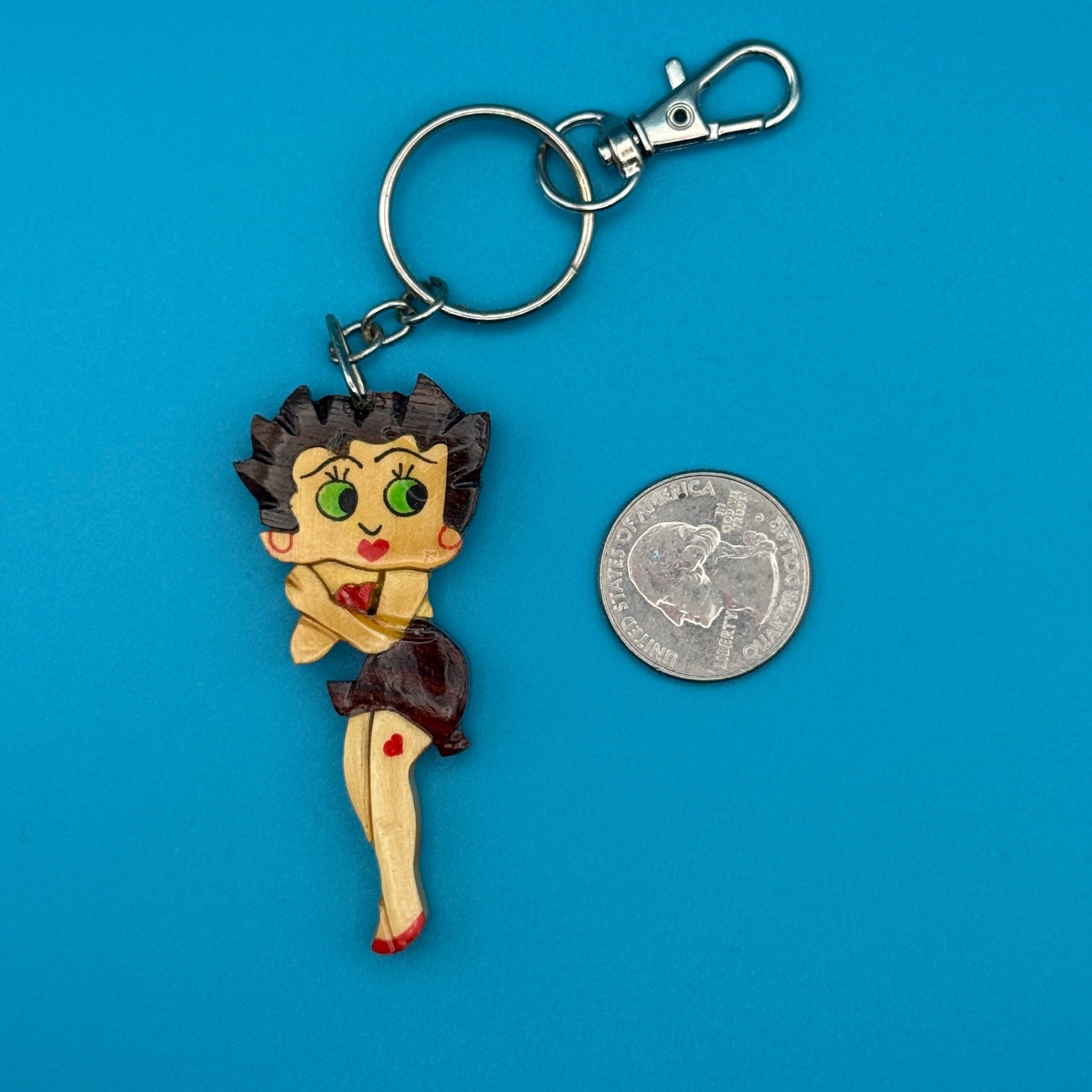 1980s-1990s Betty Boop s -  vintage keychain vintage charms for bag nostalgia vintage keychains y2k collectible - Bag Crap