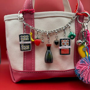 Mini California Roll Sushi Set -  vintage keychain vintage charms for bag nostalgia vintage keychains y2k collectible - Bag Crap