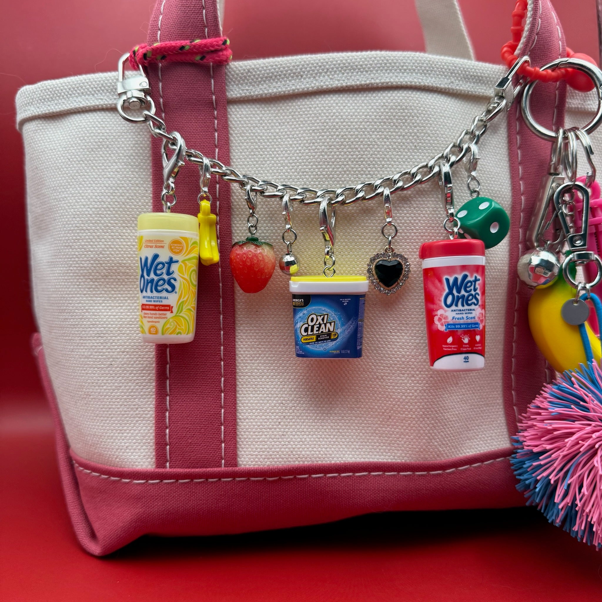 Mini OxiClean Stain Remover -  vintage keychain vintage charms for bag nostalgia vintage keychains y2k collectible - Bag Crap