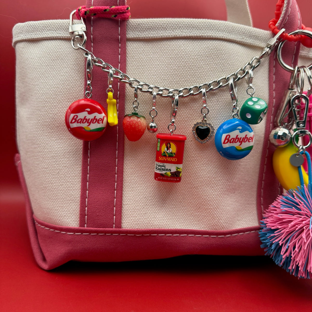 Mini Sun-Maid Raisins -  vintage keychain vintage charms for bag nostalgia vintage keychains y2k collectible - Bag Crap