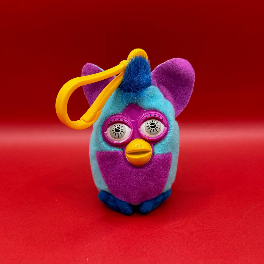 Vintage Blue and Purple Furby Plushie Bag Charm