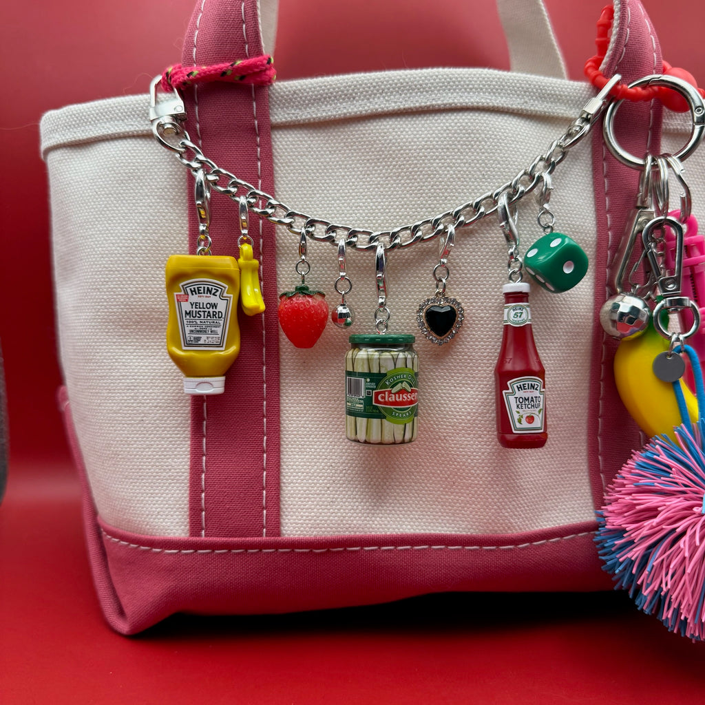 Mini Claussen Kosher Dill Pickle Spears Bag Charm