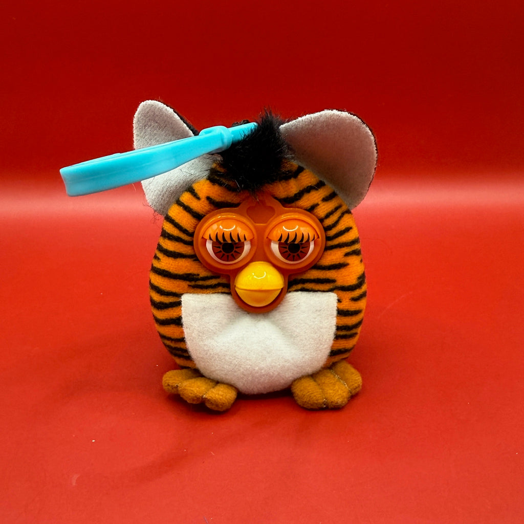 Vintage Tiger Print Furby Plushie Bag Charm