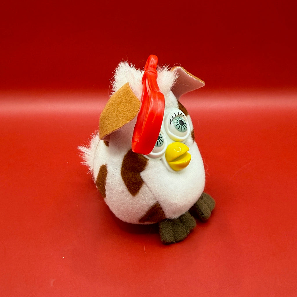 Vintage Cow Print Furby Plushie Bag Charm