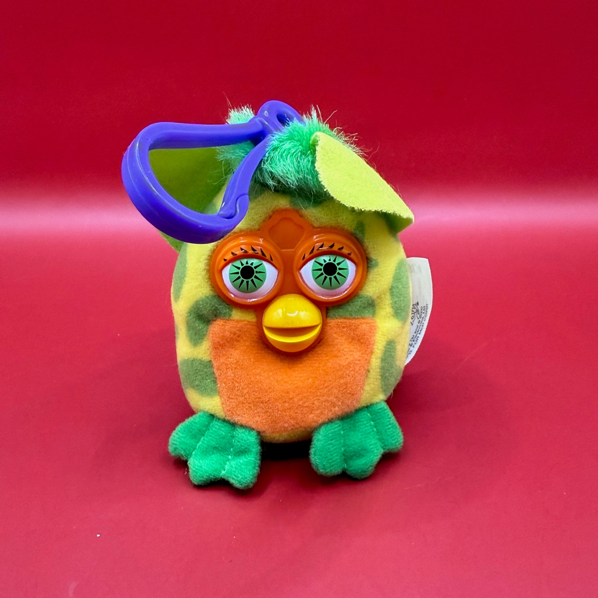 Green Spotted Furby -  vintage keychain vintage charms for bag nostalgia vintage keychains y2k collectible - Bag Crap