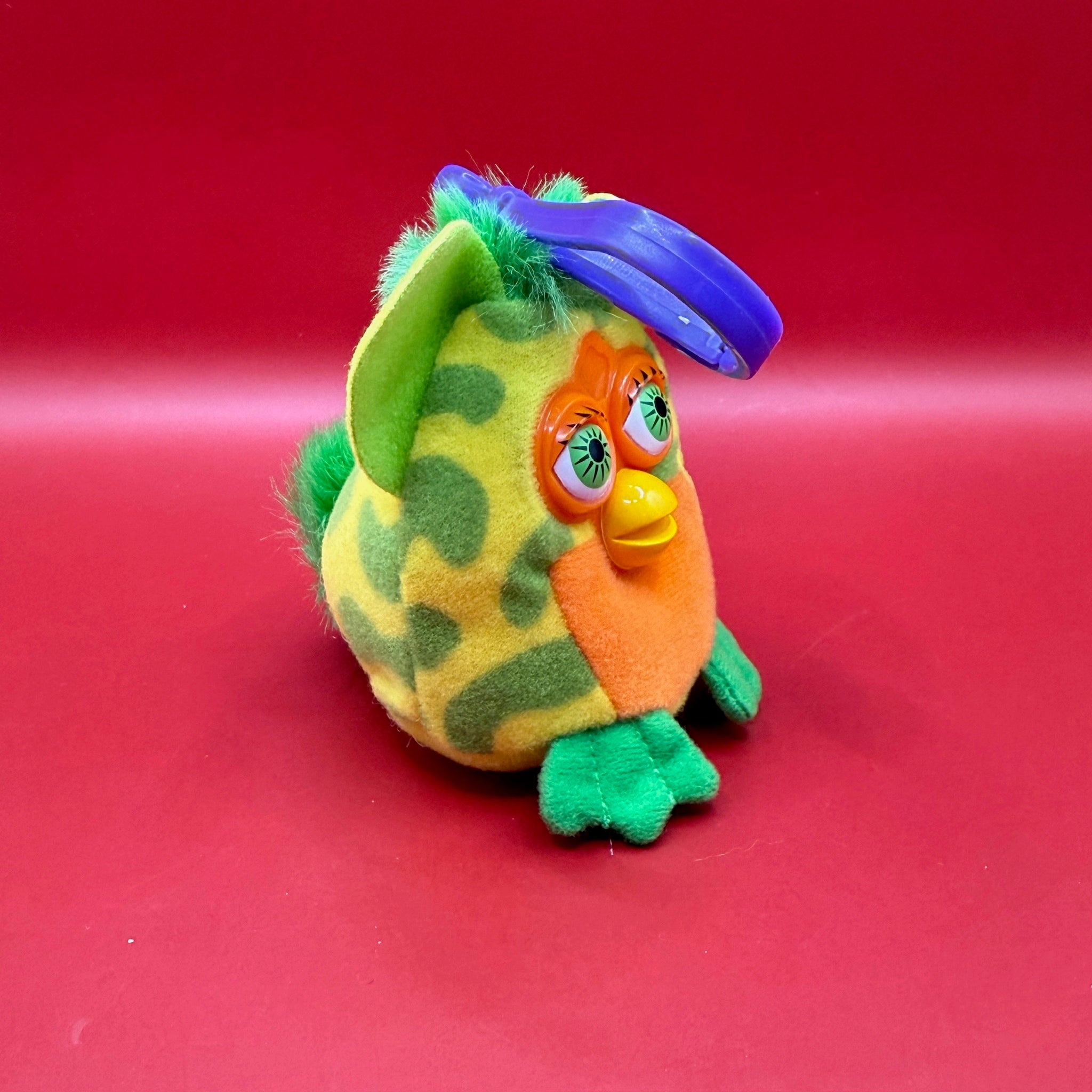 Green Spotted Furby -  vintage keychain vintage charms for bag nostalgia vintage keychains y2k collectible - Bag Crap