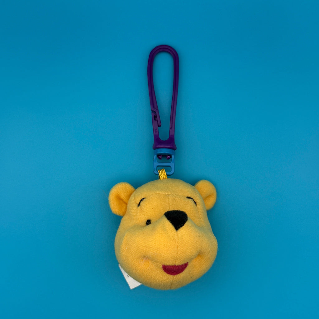 Vintage Winne-the-Pooh Head Plushie Bag Charm