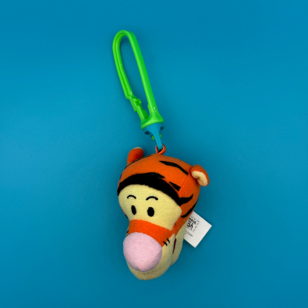 Vintage Tigger Head Plushie Bag Charm