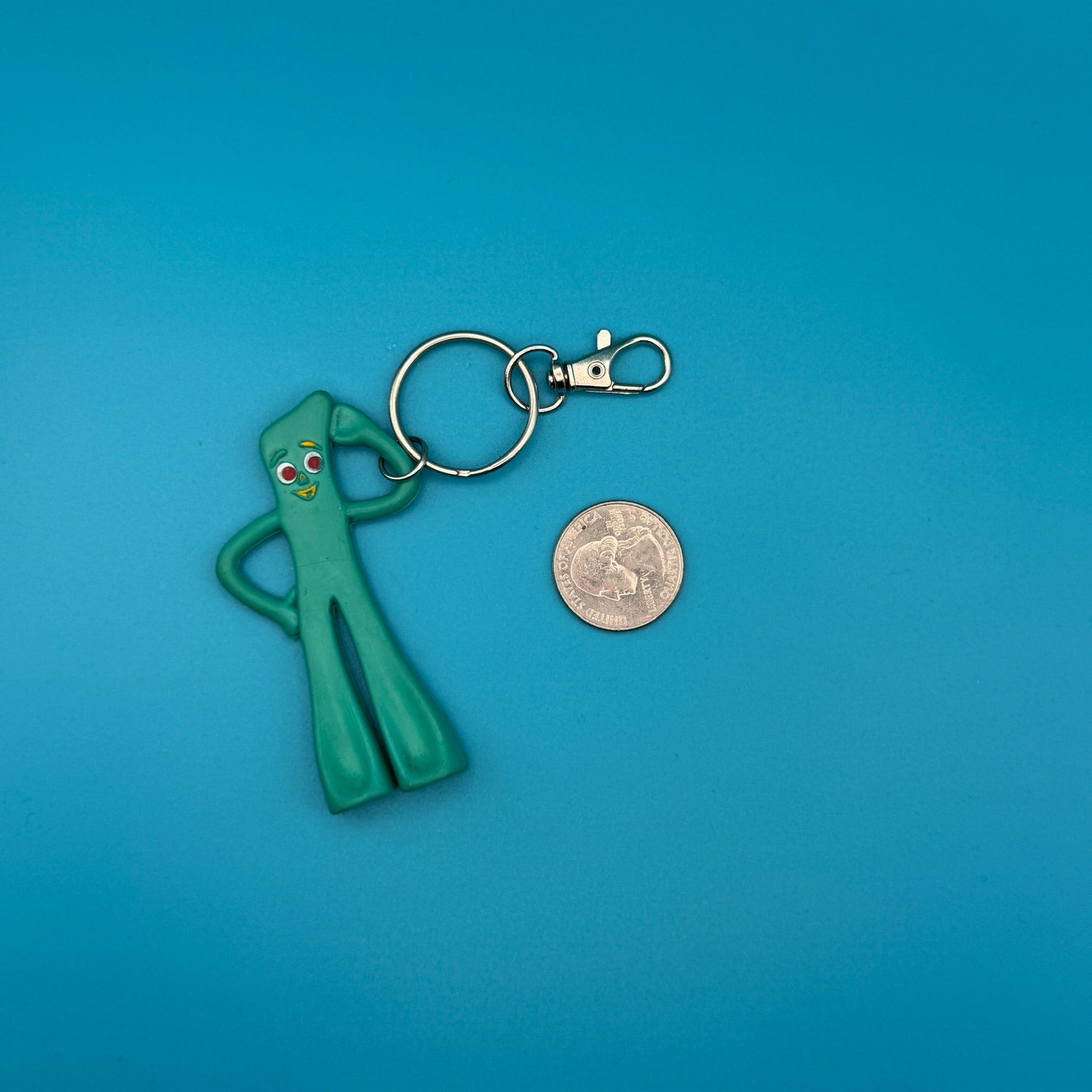 1980s-2000s  s &  s: Gumby & Miss Piggy -  vintage keychain vintage charms for bag nostalgia vintage keychains y2k collectible - Bag Crap