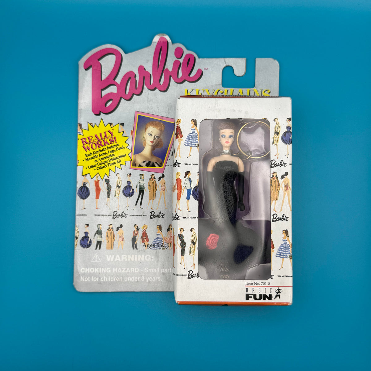 NIB 90s  : Brunette Solo in the Spotlight Barbie - barbie doll toy pink rare vintage keychain vintage charms for bag nostalgia vintage keychains y2k collectible - Bag Crap