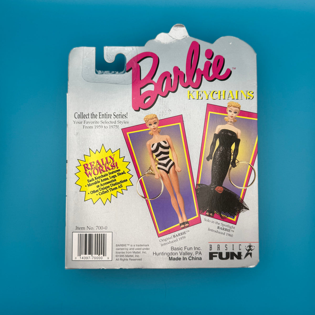 NIB 90s  : Blonde Solo in the Spotlight Barbie - barbie doll toy pink rare vintage keychain vintage charms for bag nostalgia vintage keychains y2k collectible - Bag Crap