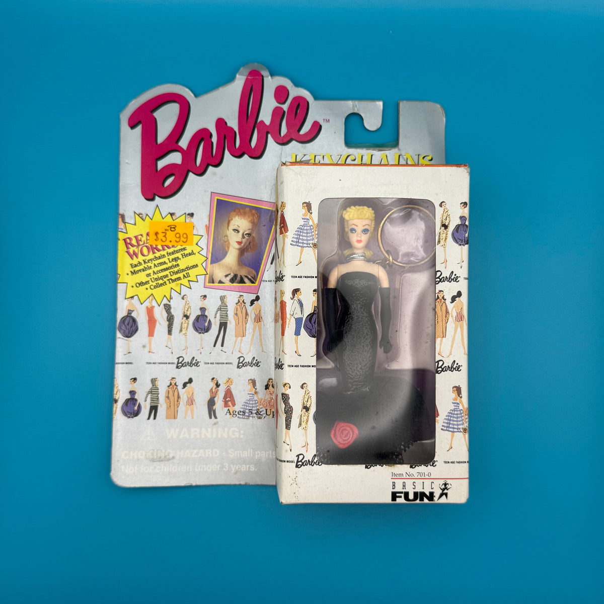 NIB 90s  : Blonde Solo in the Spotlight Barbie - barbie doll toy pink rare vintage keychain vintage charms for bag nostalgia vintage keychains y2k collectible - Bag Crap