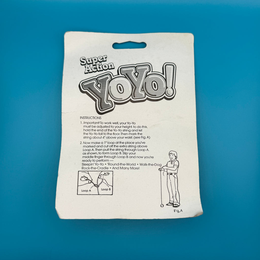 NIB 90s Vintage Keychain: Super Action YoYo