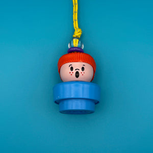 1990 Fisher Price Chunkies Yellow Paracord -  vintage keychain vintage charms for bag nostalgia vintage keychains y2k collectible - Bag Crap