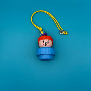 1990 Fisher Price Chunkies Yellow Paracord -  vintage keychain vintage charms for bag nostalgia vintage keychains y2k collectible - Bag Crap