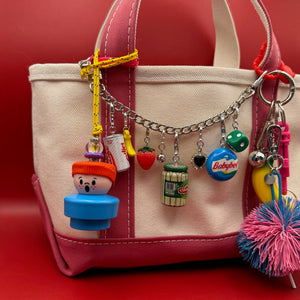 1990 Fisher Price Chunkies Yellow Paracord -  vintage keychain vintage charms for bag nostalgia vintage keychains y2k collectible - Bag Crap