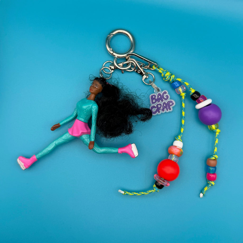 Vintage 1994 Ice Skating Barbie Bag Charm Pack