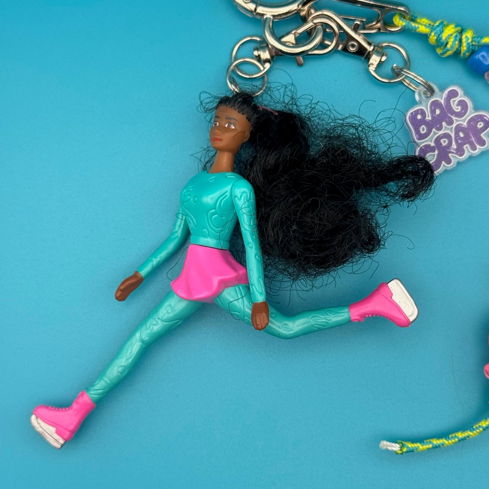 1994 Ice Skating Barbie   Pack - barbie doll toy pink rare vintage keychain vintage charms for bag nostalgia vintage keychains y2k collectible - Bag Crap