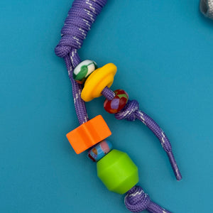 Mini Cowboy Boot Purple Paracord - vintage bag charm packs nostalgia vintage y2k vintage keychain vintage charms for bag nostalgia vintage keychains y2k collectible - Bag Crap