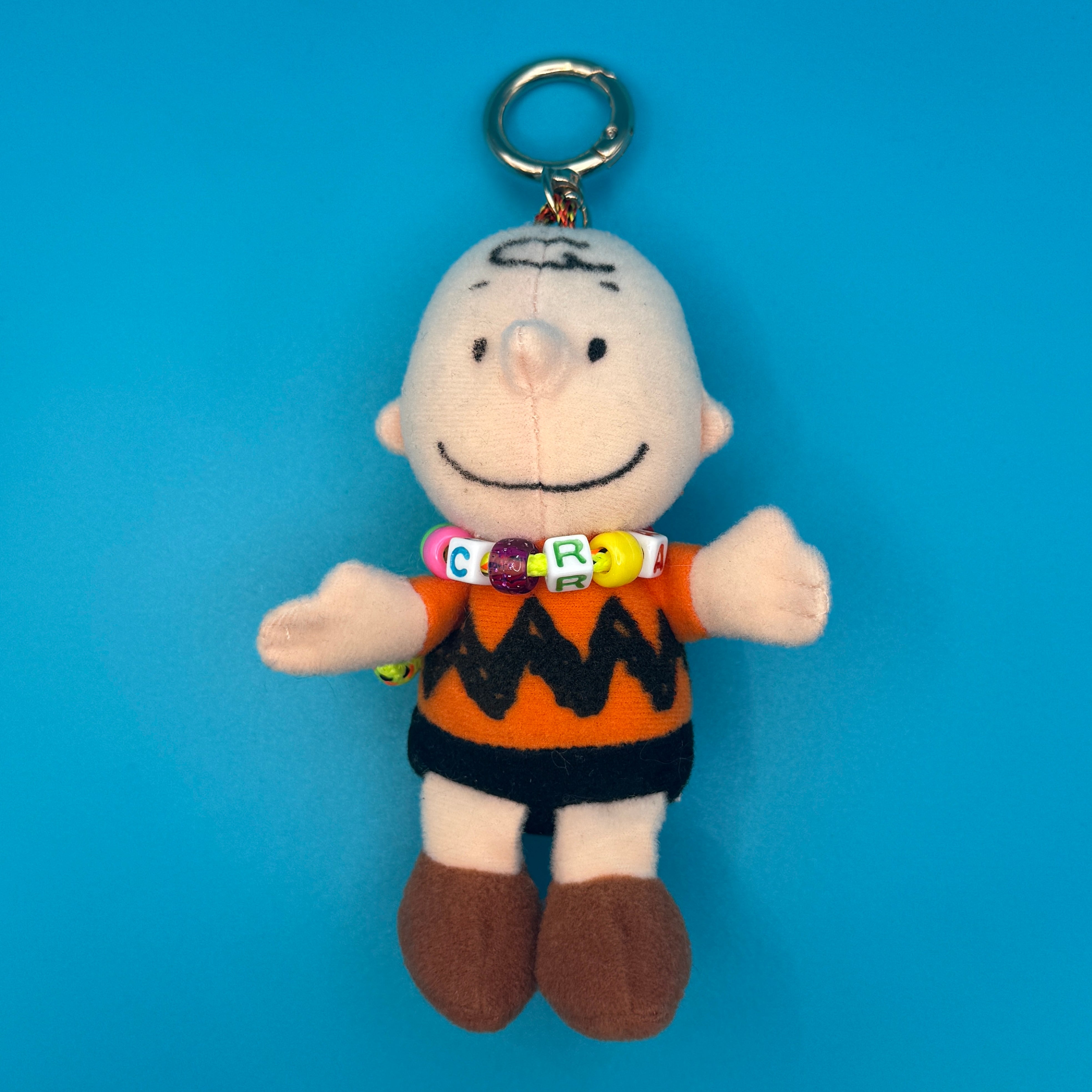 5” Charlie Brown Plush    + CRAP Necklace -  vintage keychain vintage charms for bag nostalgia vintage keychains y2k collectible - Bag Crap
