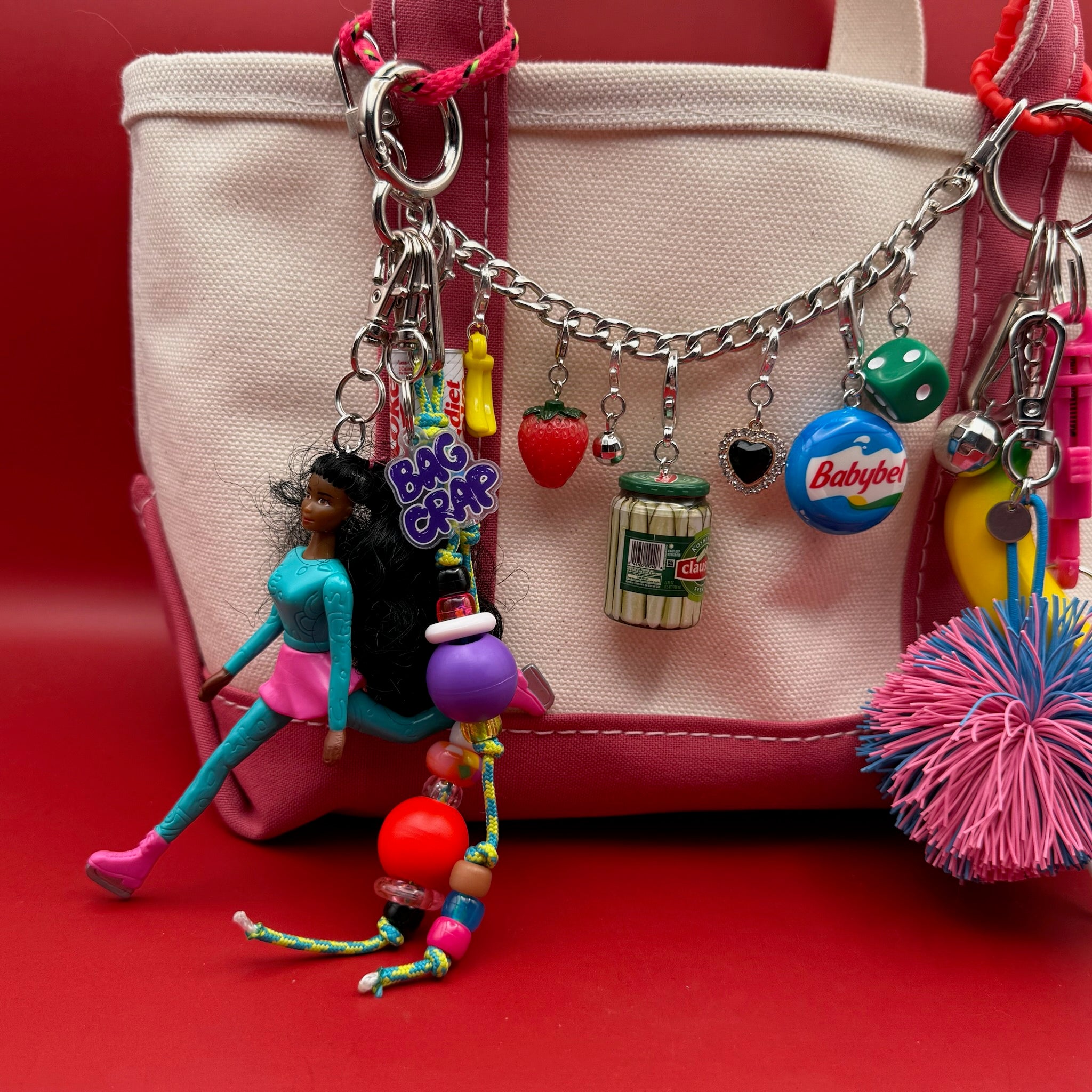 1994 Ice Skating Barbie   Pack - barbie doll toy pink rare vintage keychain vintage charms for bag nostalgia vintage keychains y2k collectible - Bag Crap