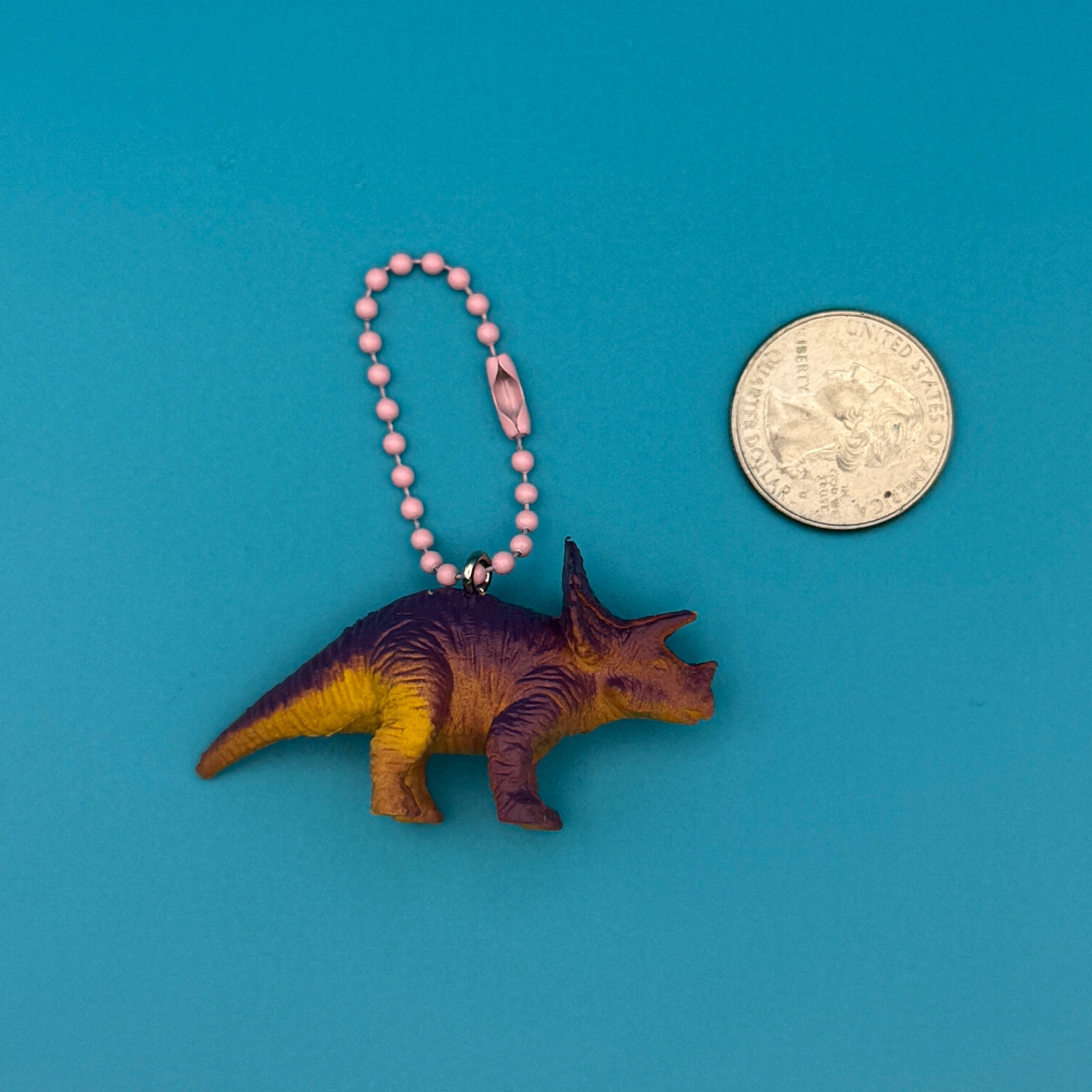 Mini 1' Colorful Toy Dinosaur Mini  s -  vintage keychain vintage charms for bag nostalgia vintage keychains y2k collectible - Bag Crap