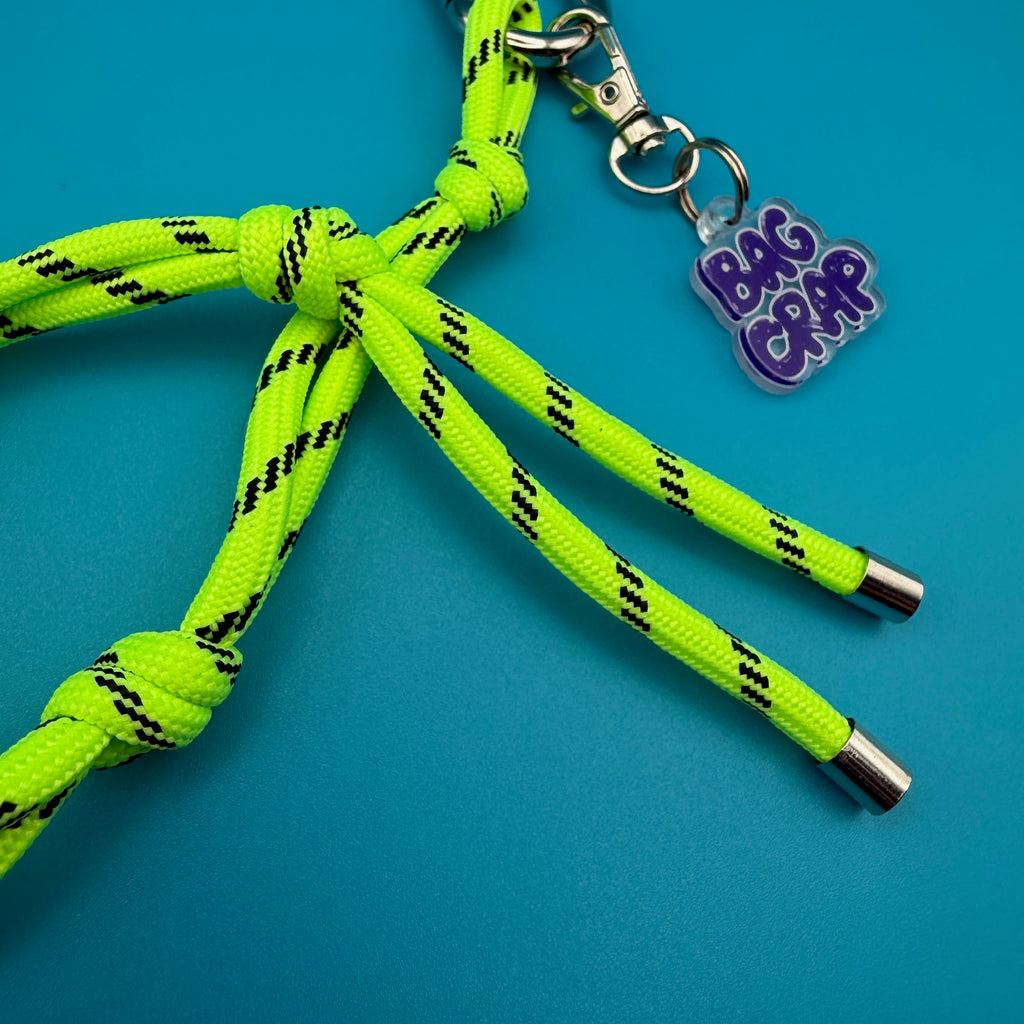 BAG CRAP Neon Paracord Bag Charm