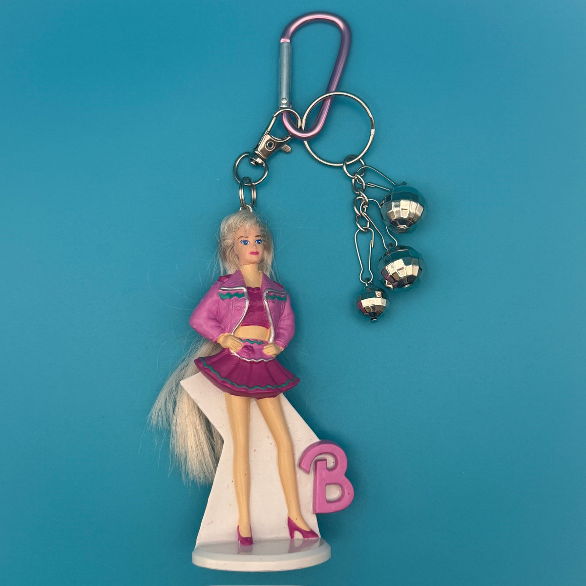 Pink Barbie - barbie doll toy pink rare vintage keychain vintage charms for bag nostalgia vintage keychains y2k collectible - Bag Crap