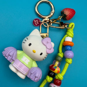Cheerleading Hello Kitty   Pack - vintage bag charm packs nostalgia vintage y2k vintage keychain vintage charms for bag nostalgia vintage keychains y2k collectible - Bag Crap