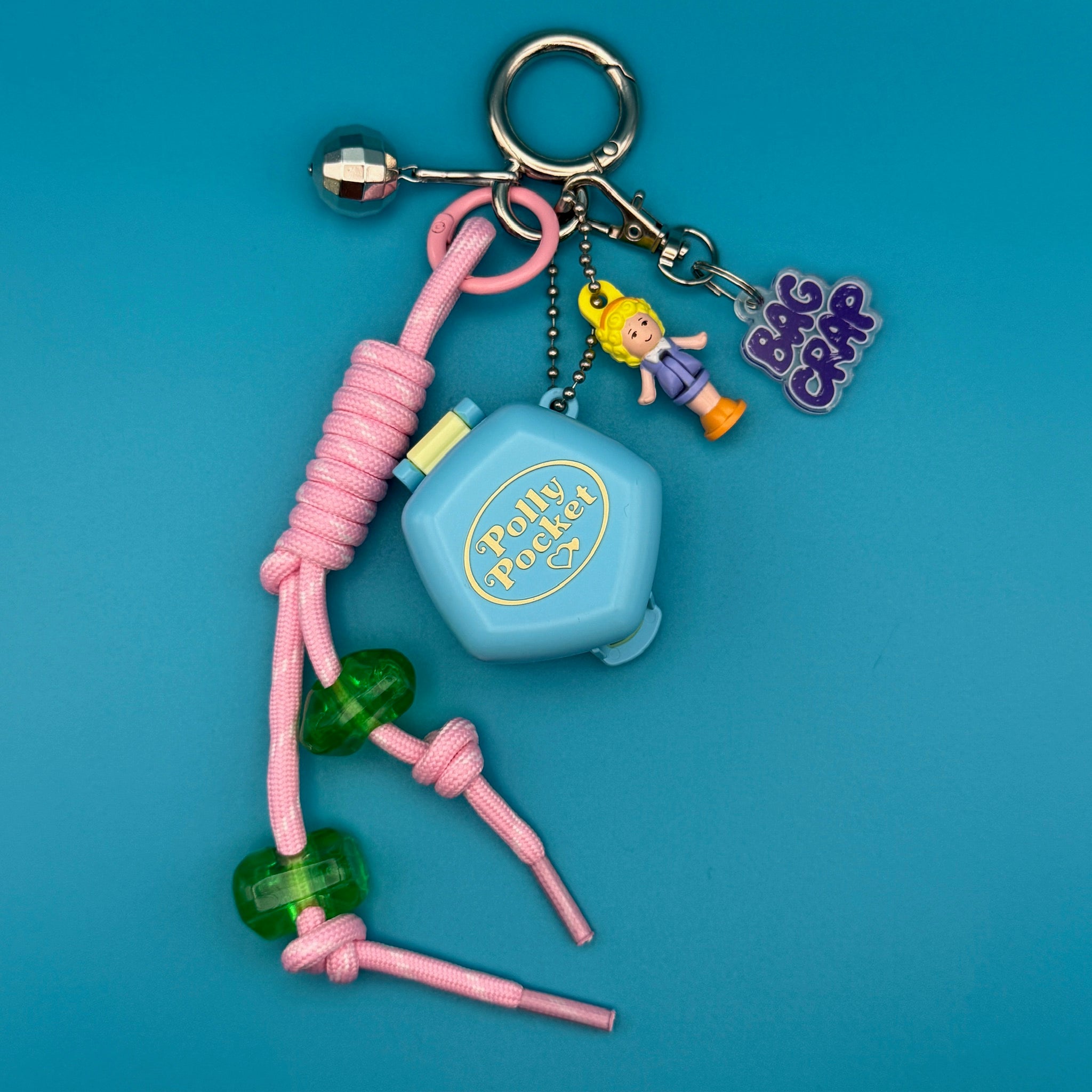 Retro Polly Pocket Paracord   Pack - vintage bag charm packs nostalgia vintage y2k vintage keychain vintage charms for bag nostalgia vintage keychains y2k collectible - Bag Crap