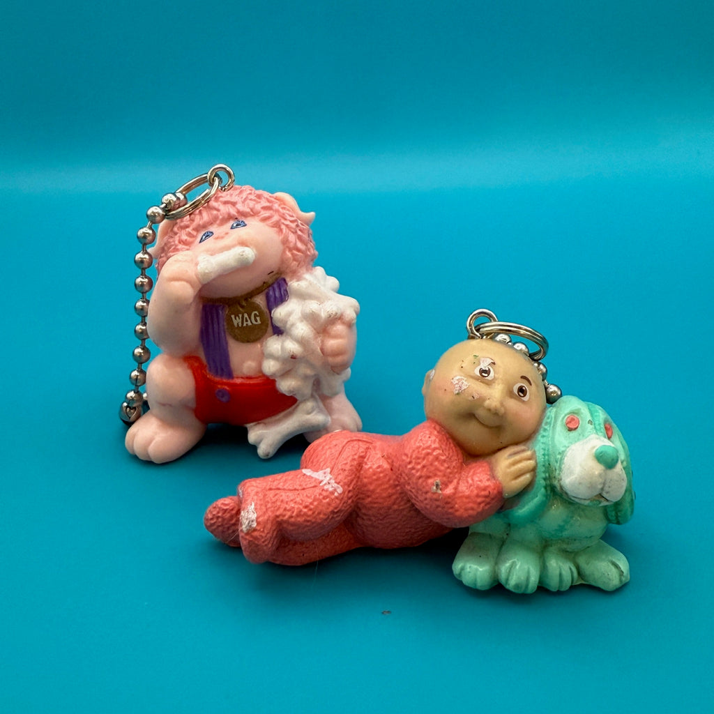 Vintage 1980s Cabbage Patch Kids Dog Bag Charms