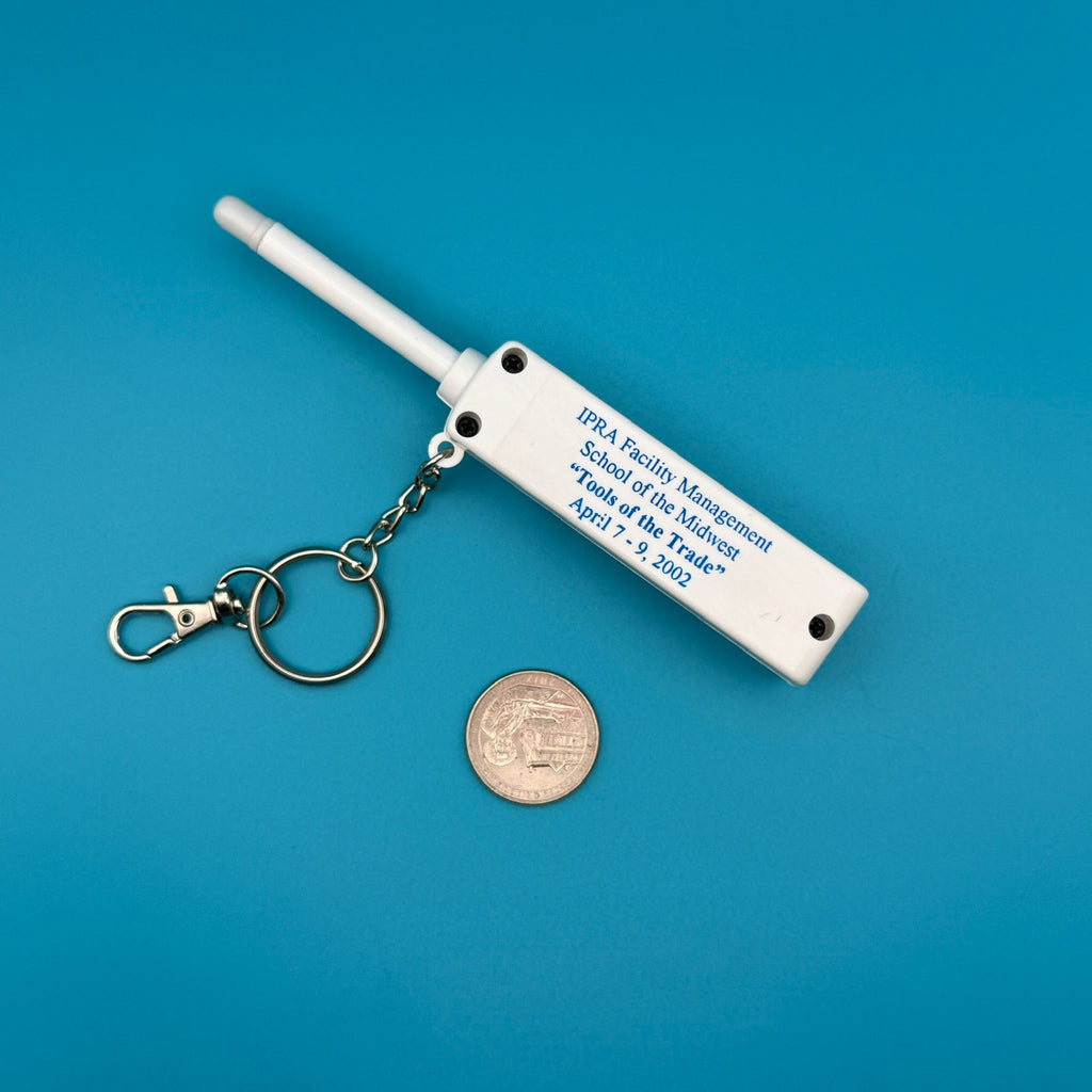 RARE Vintage 90s White Brick Phone Keychain Charm