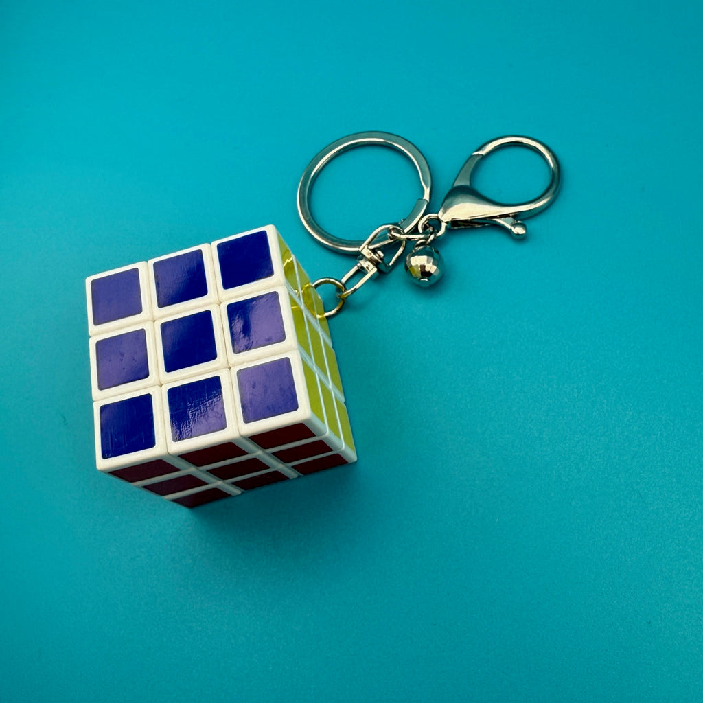 Vintage Disco Ball Rubik's Cube Bag Charm