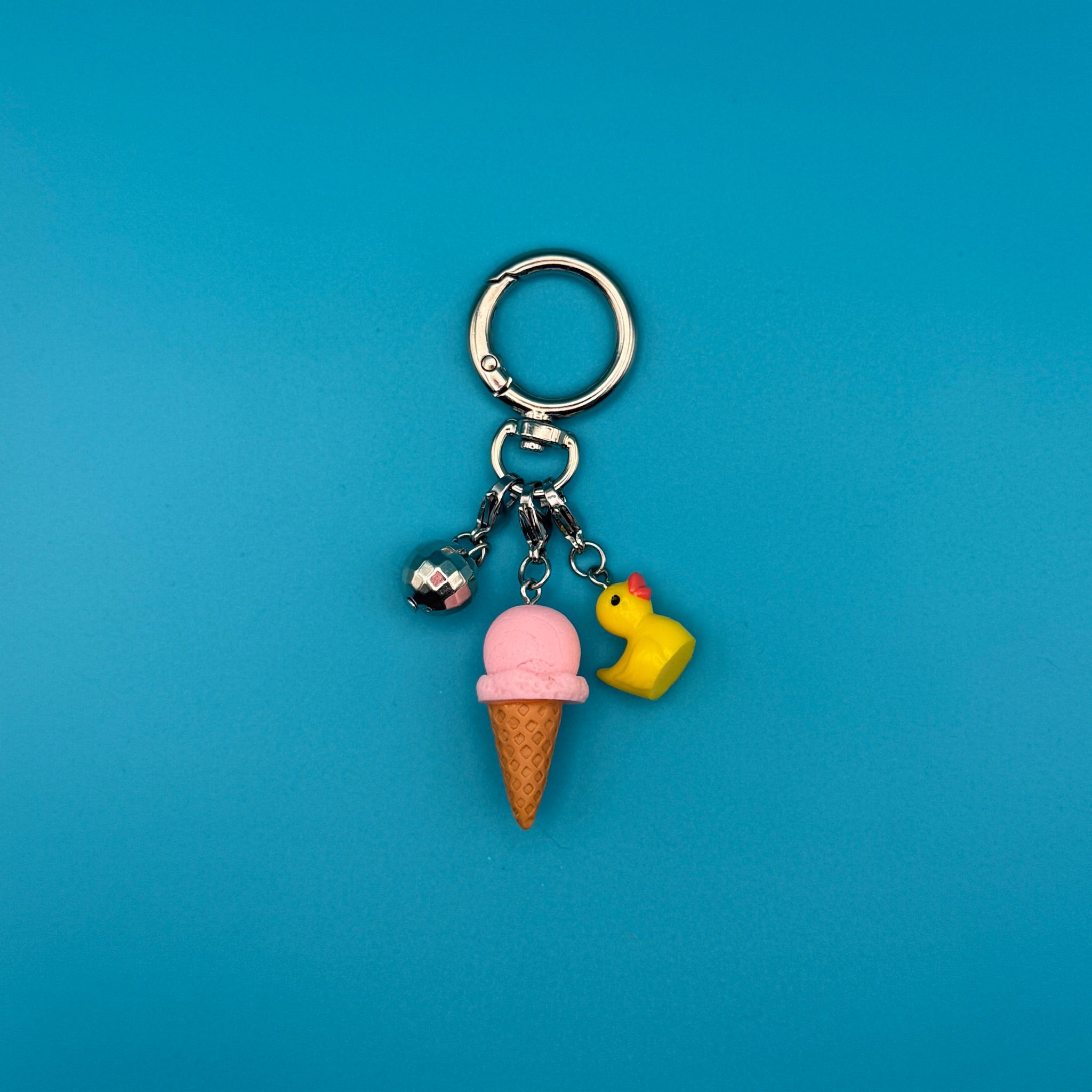Mini Ice Cream Disco Trinket   Pack -  vintage keychain vintage charms for bag nostalgia vintage keychains y2k collectible - Bag Crap