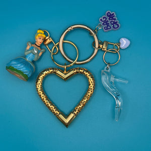 Cinderella Gold   Pack - vintage bag charm packs nostalgia vintage y2k vintage keychain vintage charms for bag nostalgia vintage keychains y2k collectible - Bag Crap