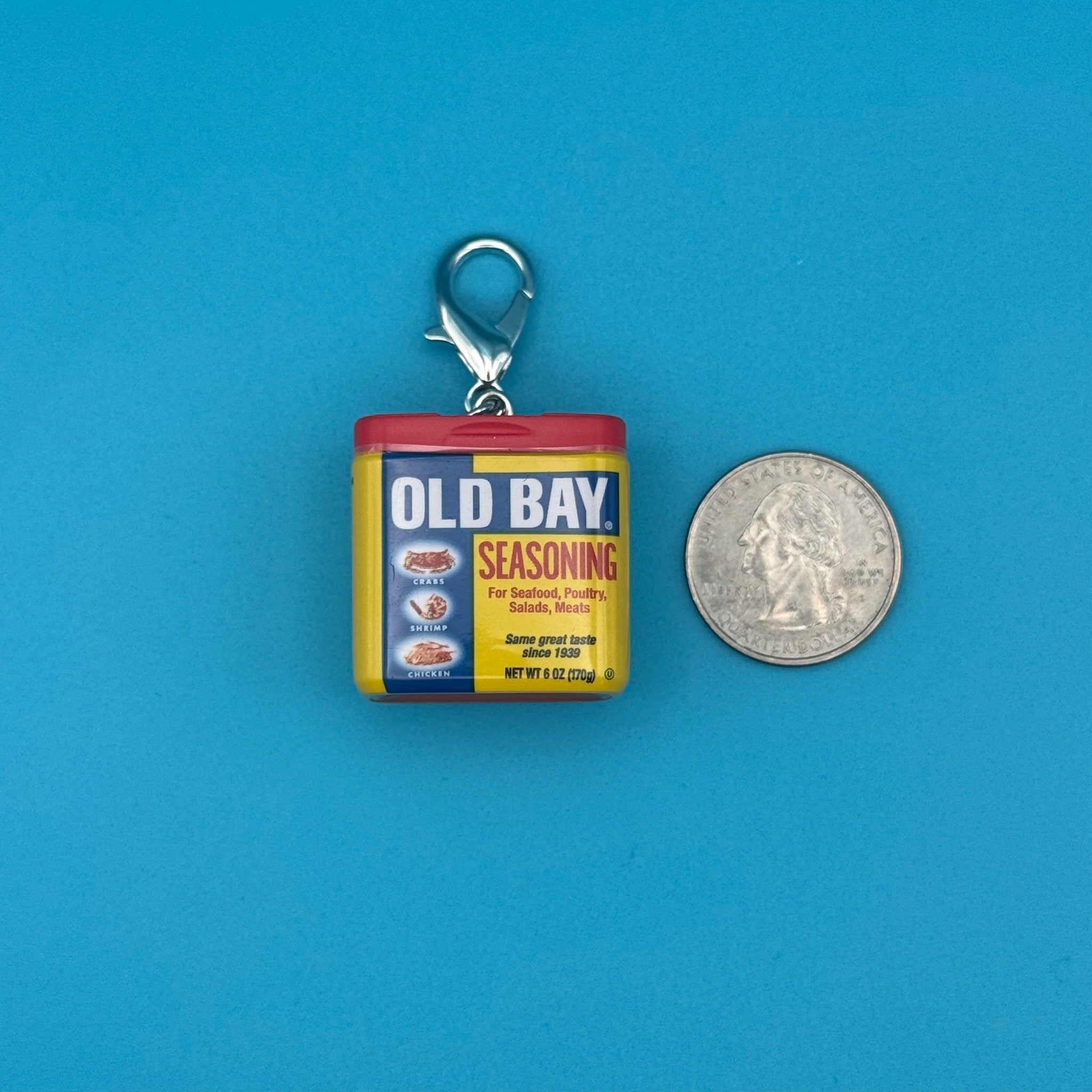 Mini Old Bay Seasoning -  vintage keychain vintage charms for bag nostalgia vintage keychains y2k collectible - Bag Crap