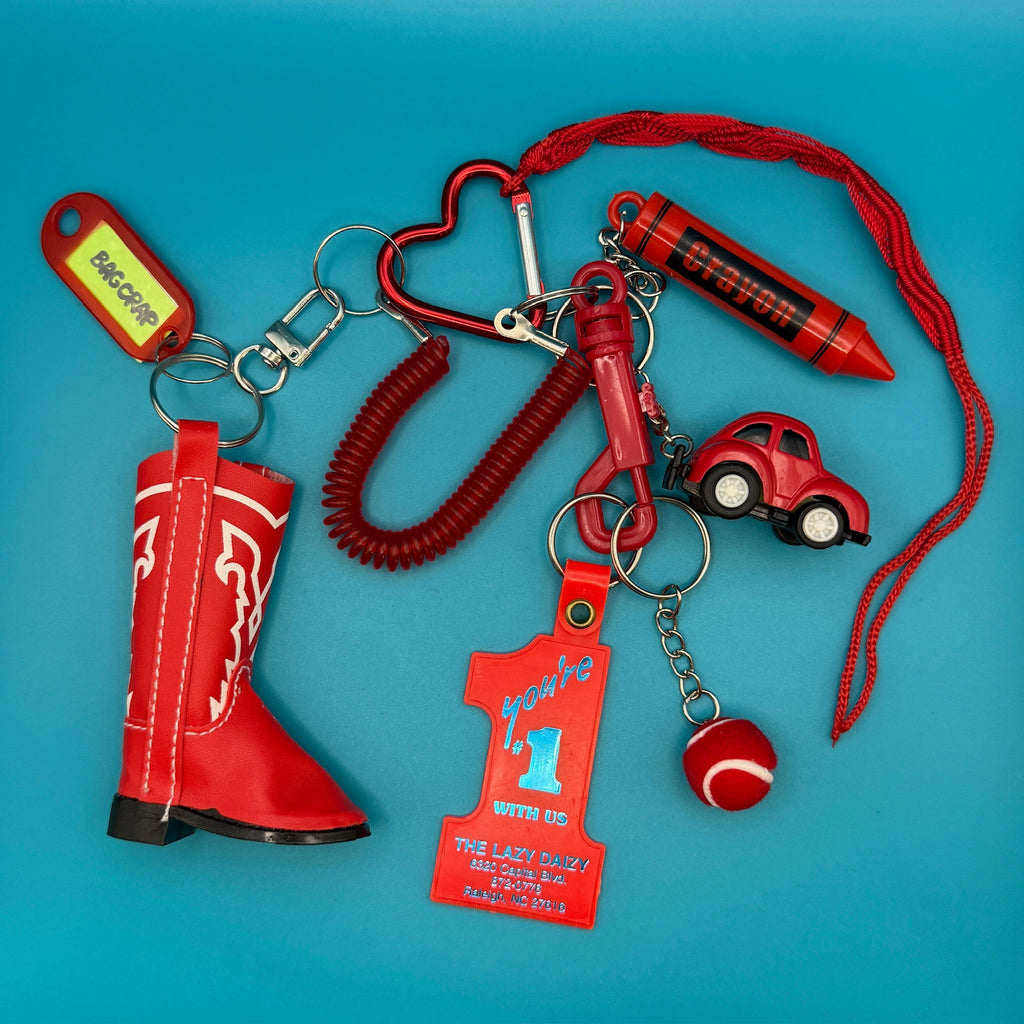 Vintage Red Cowboy Boot Bag Charm Pack