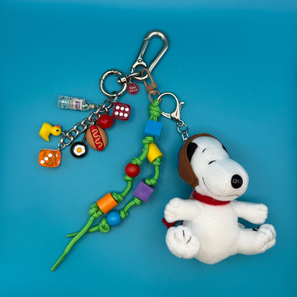 Vintage Snoopy Plush Bag Charm Pack