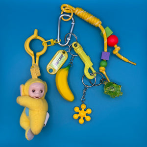 Yellow Teletubby Plush   Pack - vintage bag charm packs nostalgia vintage y2k vintage keychain vintage charms for bag nostalgia vintage keychains y2k collectible - Bag Crap