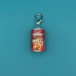 Mini Campbell's Chunky Beef Soup -  vintage keychain vintage charms for bag nostalgia vintage keychains y2k collectible - Bag Crap