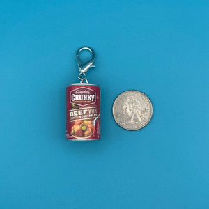 Mini Campbell's Chunky Beef Soup -  vintage keychain vintage charms for bag nostalgia vintage keychains y2k collectible - Bag Crap