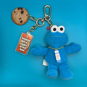 Cookie Monster Plush Gold   Pack - vintage bag charm packs nostalgia vintage y2k vintage keychain vintage charms for bag nostalgia vintage keychains y2k collectible - Bag Crap
