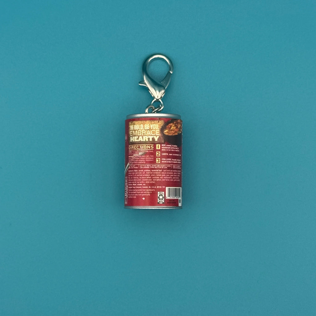 Mini Campbell's Chunky Beef Soup Bag Charm