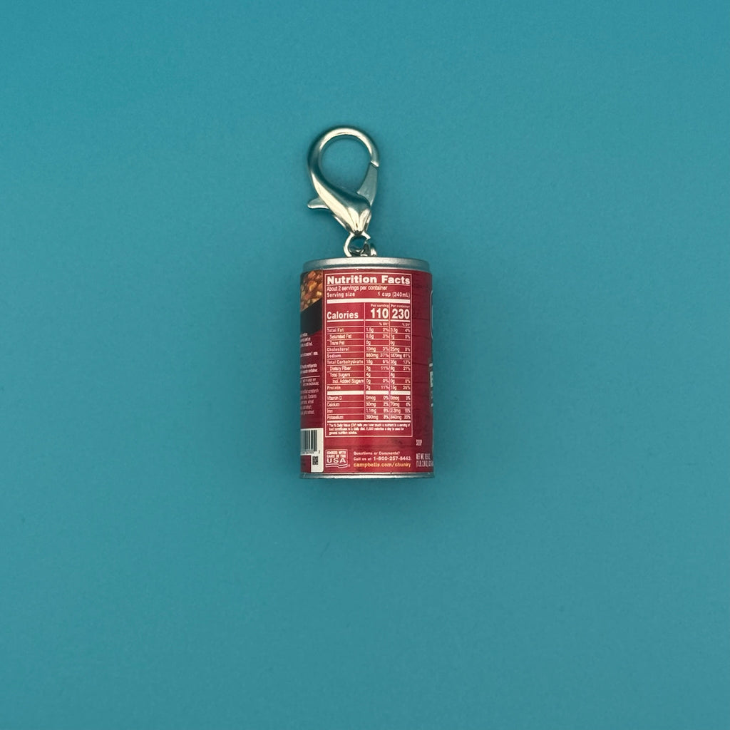 Mini Campbell's Chunky Beef Soup Bag Charm