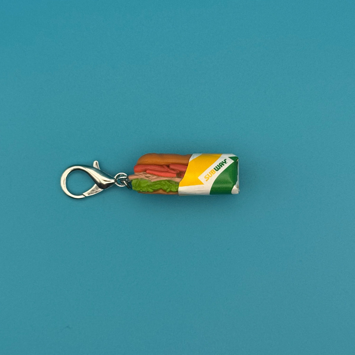 Mini Subway Turkey Sandwich -  vintage keychain vintage charms for bag nostalgia vintage keychains y2k collectible - Bag Crap