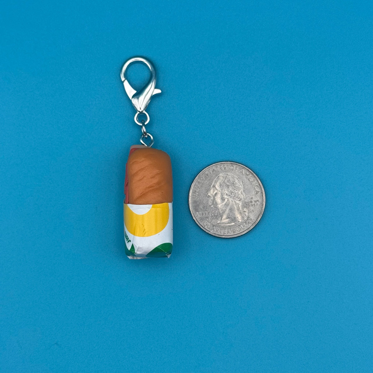 Mini Subway Turkey Sandwich -  vintage keychain vintage charms for bag nostalgia vintage keychains y2k collectible - Bag Crap